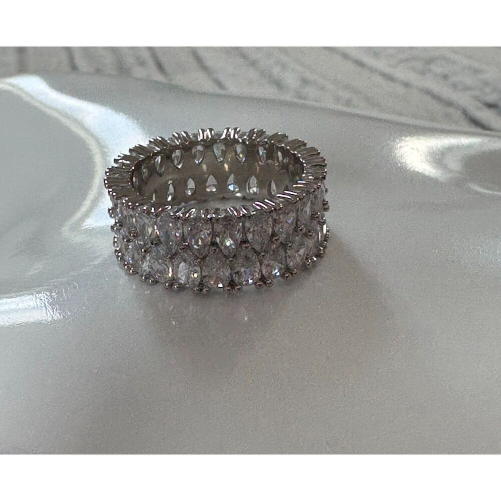 Cubic Zirconia Baguette Ring 9.5